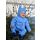 Mikk-line cotton fleece balaclava, faded denim melange