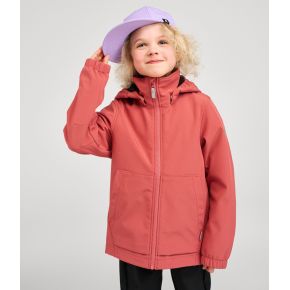 Reima Koivula softshell jacket, red clay