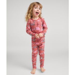 Reima Moomin Trivsam wool-mix base layer, rose blush
