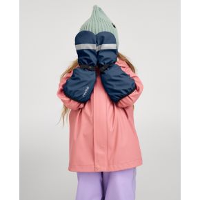 Reima Puro rain mittens with lining, navy