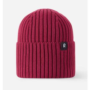 Reima Hattara cotton beanie, cranberry