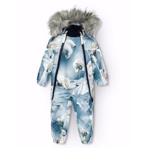 Molo Pyxis fur snowsuit, Polar bear joy