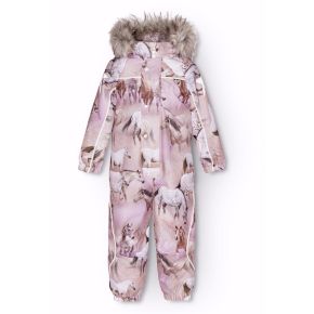 Molo Polaris Fur winter overall, dreamy horses