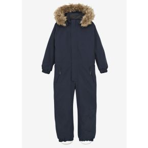 Color Kids Coverall W. Fake Fur, total eclipse