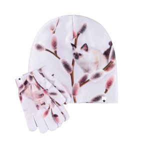 Molo Kaya mössa och handskar, willow cat