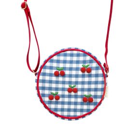 Rockahula Cherry Pom Pom Gingham laukku