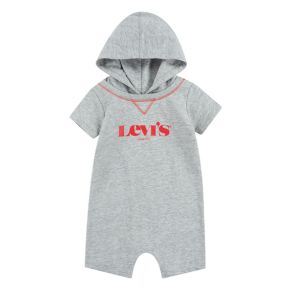 Levi´s kids hooded graphic romper, grey heather