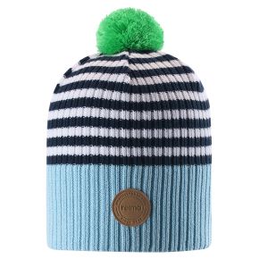 Reima Tokko cotton beanie, navy blue