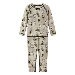 Reima Moomin Trivsam wool-mix base layer, sandy beige