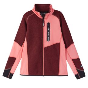 Reima Laskien fleece-sweater, jam red