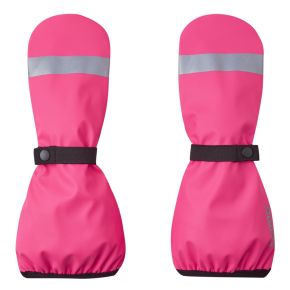 Reima Puro rain mittens with lining, candy pink