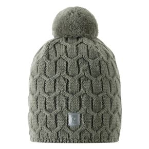 Reima Nyksund merino wool beanie, greyish green