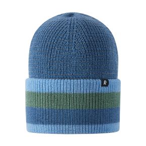 Reima Hiippa reflective beanie, blue ocean