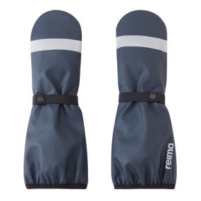 Reima Loska rain mittens with wool lining, navy