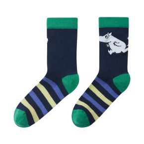 Reima Moomin Randig wool-mix socks, navy