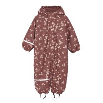 Celavi rainsuit with fleece lining, apple butter