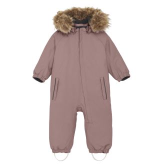 Color Kids Coverall W. Fake Fur, Antler