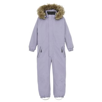 Color Kids - Coverall W. Fake Fur, Languid Lavender