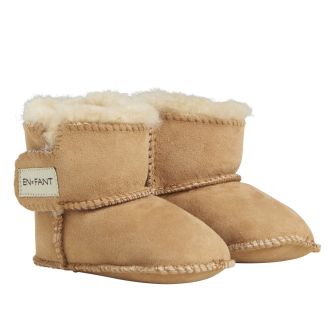 En Fant lambskin booties, camel