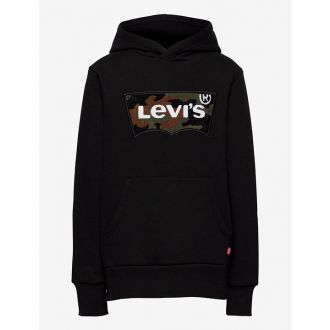 Levi´s chenille batwing hoodie, black/camo