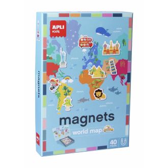 Apli kids Magneettipeli maailmankartta