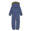 Color Kids - Coverall W. Fake Fur, Vintage Indigo