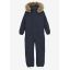 Color Kids Coverall W. Fake Fur, total eclipse