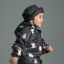 Celavi rainsuit with fleece lining, navy