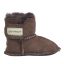 En Fant lambskin booties, brown