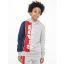 Levi´s striped pull-over hoodie, grey heather